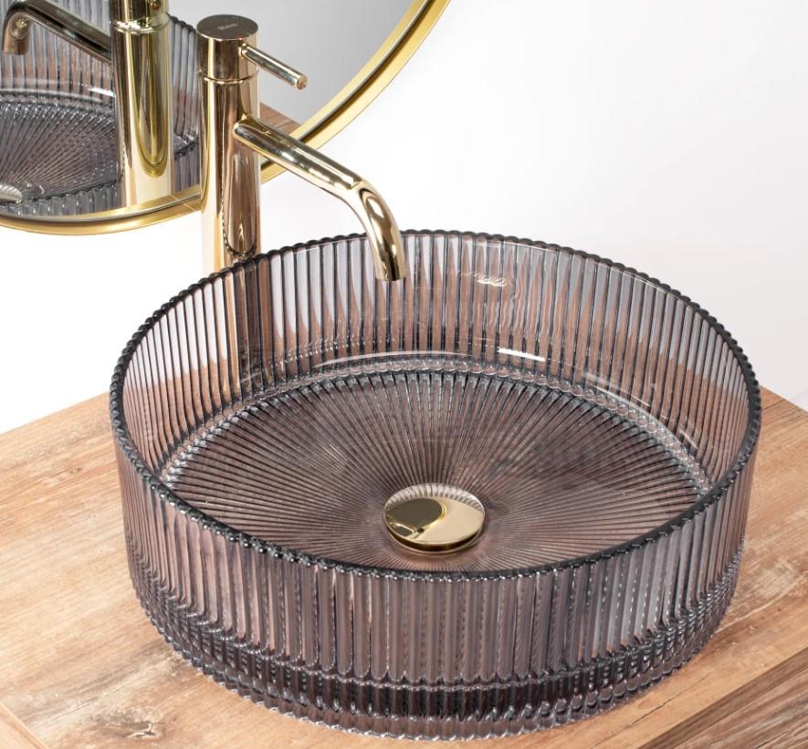 Умывальник накладной Rea INGRID 40 Grey (2810372712) - фото 2 Умывальник накладной Rea INGRID 40 Grey (2810372712) - фото 2