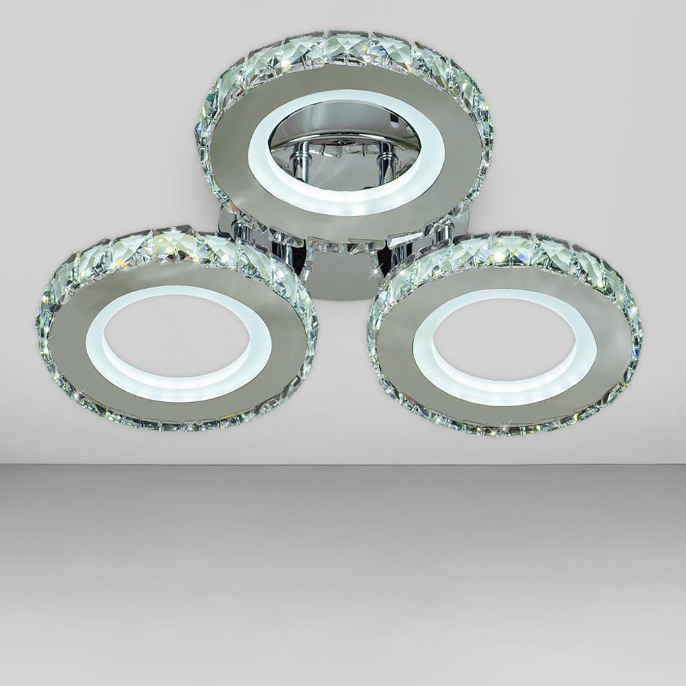 Люстра стельова Led Light House SY-18380/3 CR D405х100 78W Хром