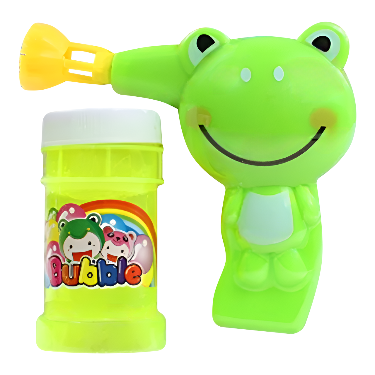 Пистолет с мыльными пузырями для детей Лягушка с мыльным раствором (2626238592)