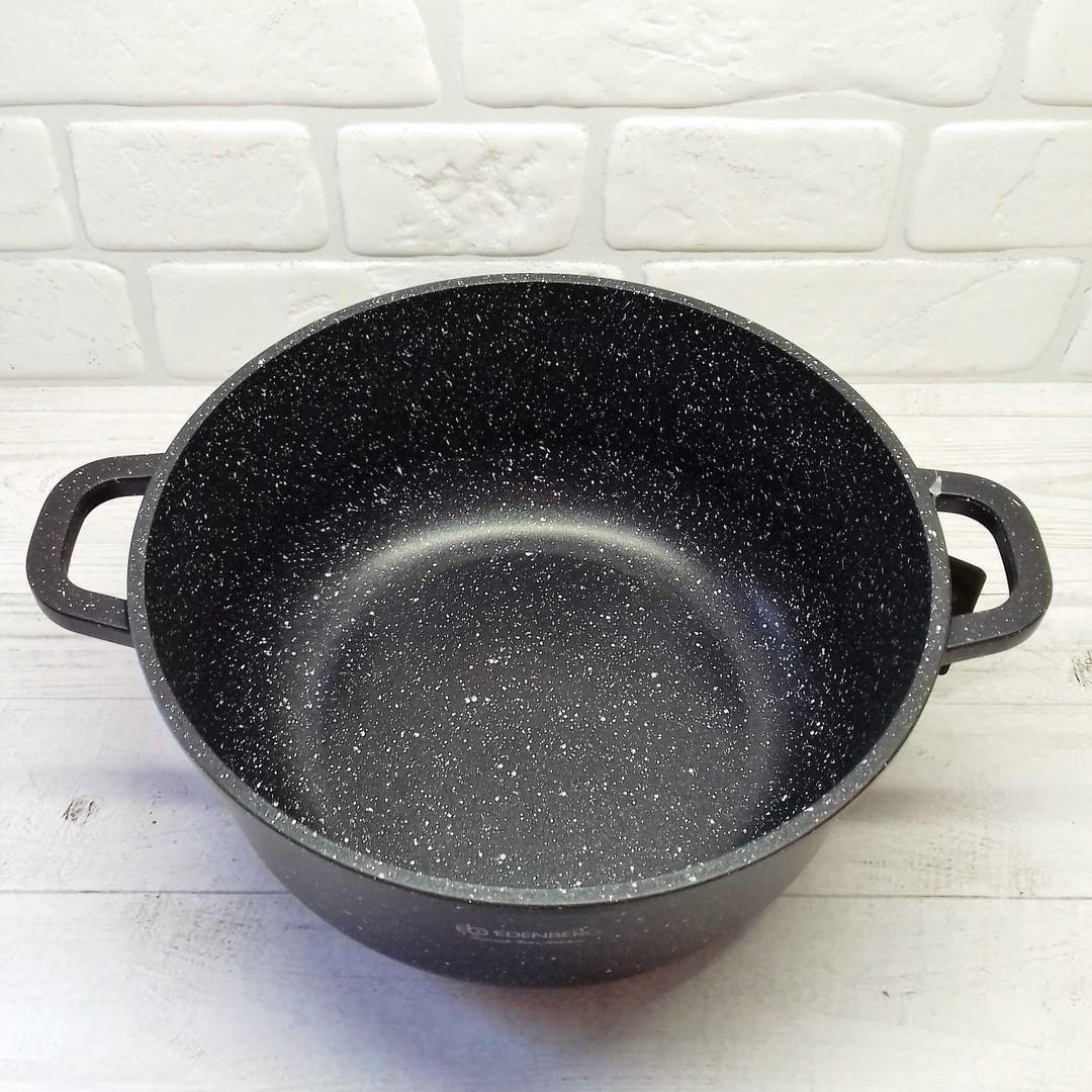 Кастрюля Edenberg с гранитным покрытием и крышкой круглая 2,8 л 20 см (EB-3956) - фото 3