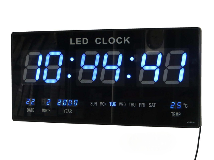 Годинник настільний електронний світлодіодний 46х22х3 см (EL-4622) Годинник настільний електронний світлодіодний 46х22х3 см (EL-4622)