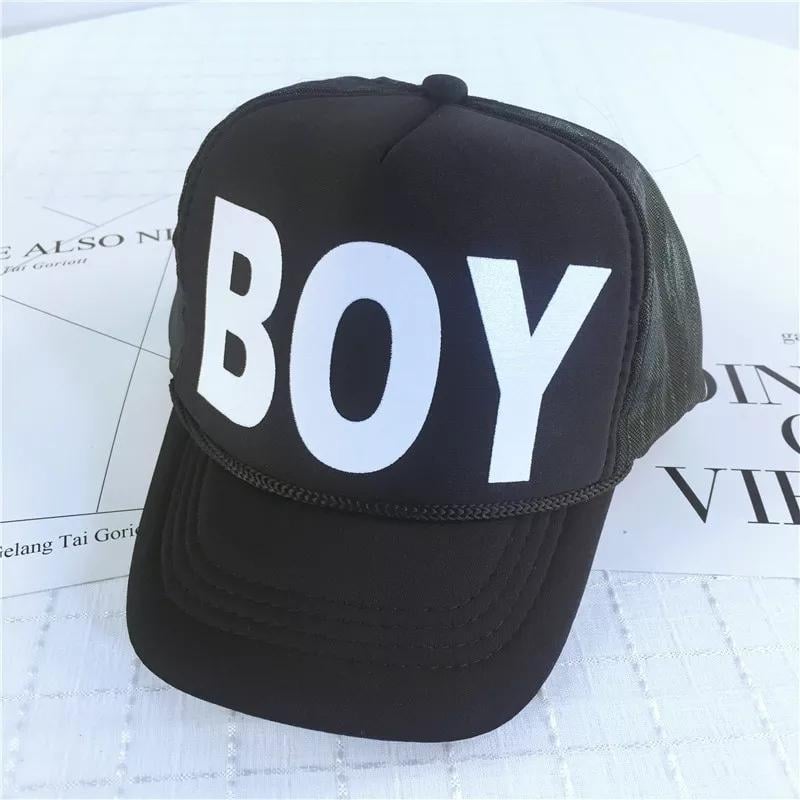 Кепка детская тракер Boy с сеточкой унисекс Черный