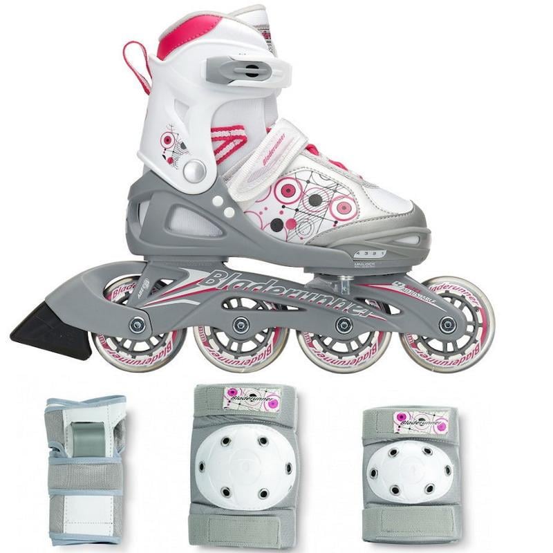 Детские ролики с комплектом защиты Bladerunner Phaser G 2019 р. 28-32 Розовый/Белый/Серый Детские ролики с комплектом защиты Bladerunner Phaser G 2019 р. 28-32 Розовый/Белый/Серый
