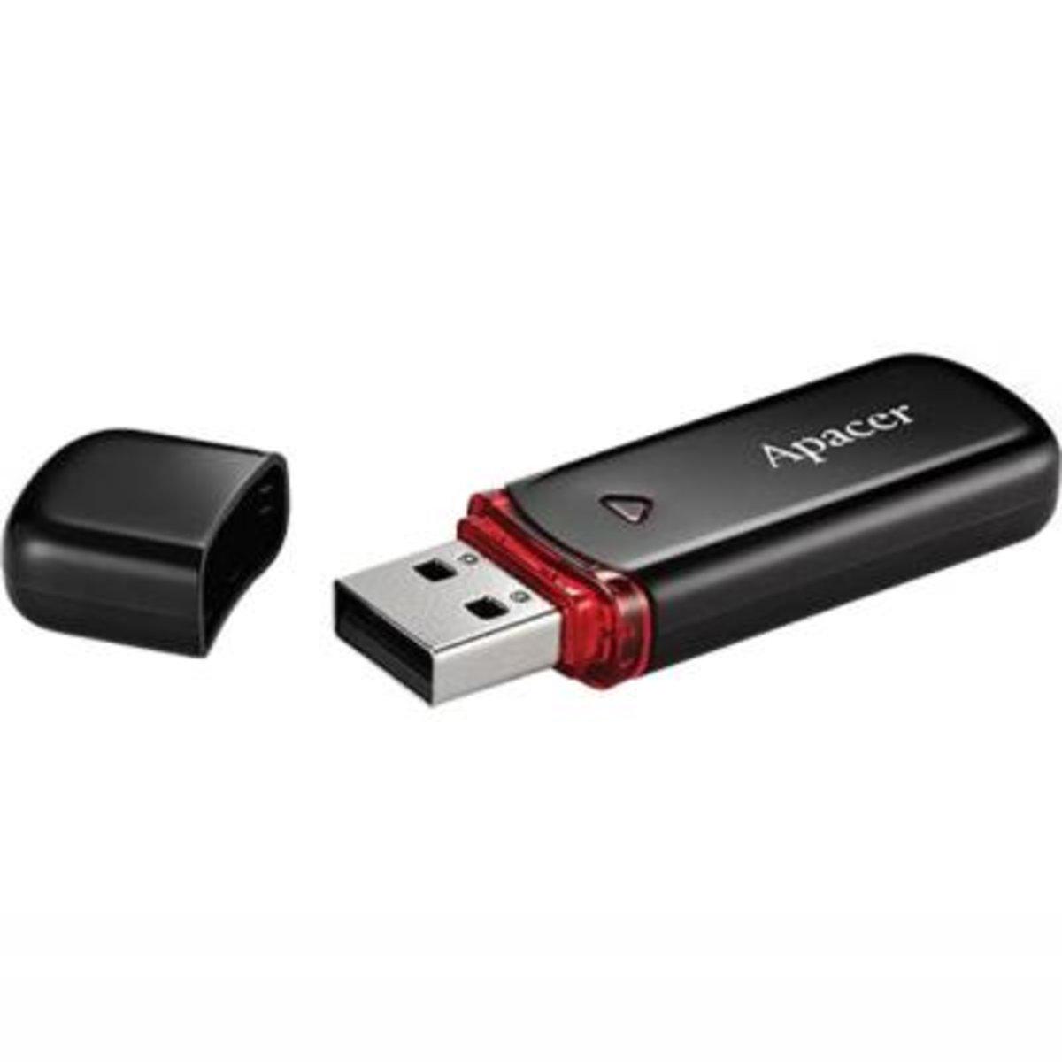 Флеш память Flash Apacer Usb 2.0 Ah333 32 Gb Black - фото 2