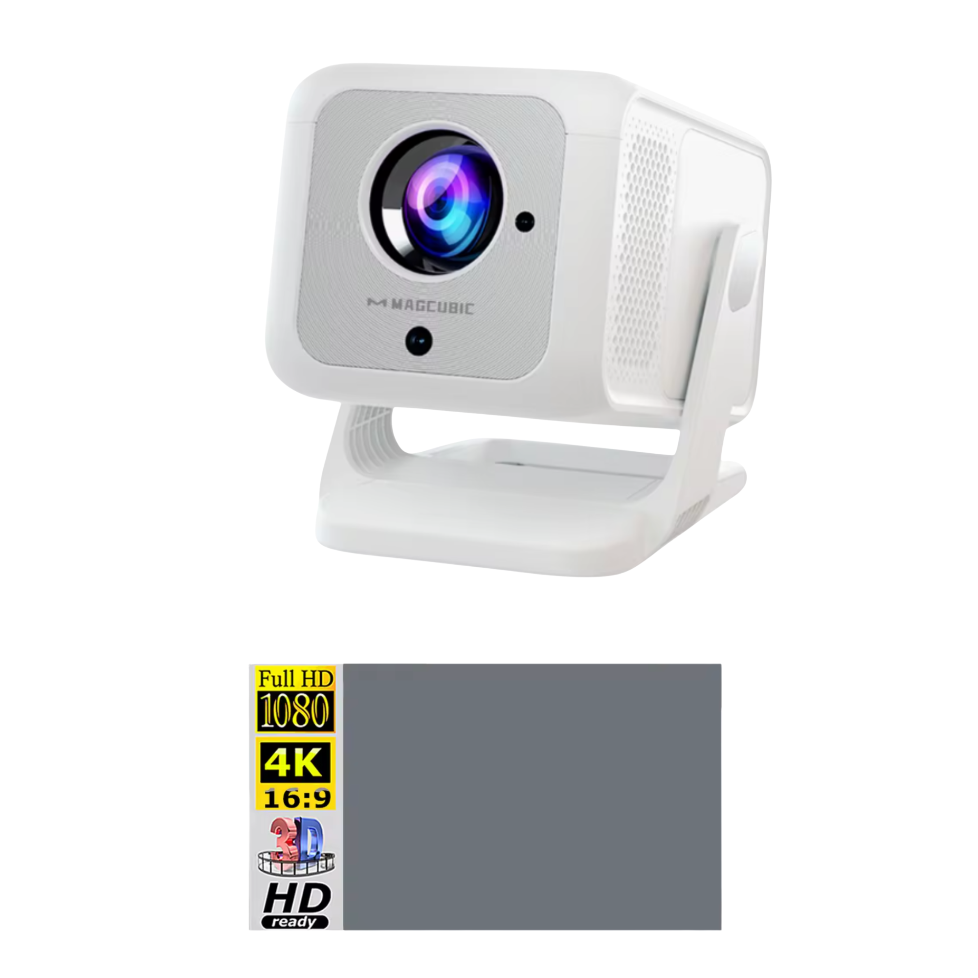 Комплект для домашнего кинотеатра проектор Magcubic HY310X/экран 100" (26428641)