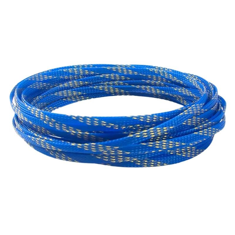 Оплетка кабельная Tactix с нейлона ⌀ 4 мм 1 м Синий/Желтый (GTRPA-04-BLY)