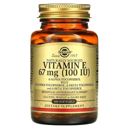 Витамин Е Solgar Vitamin E 67 мг 100 МО 100 капс. (SOL-03461)