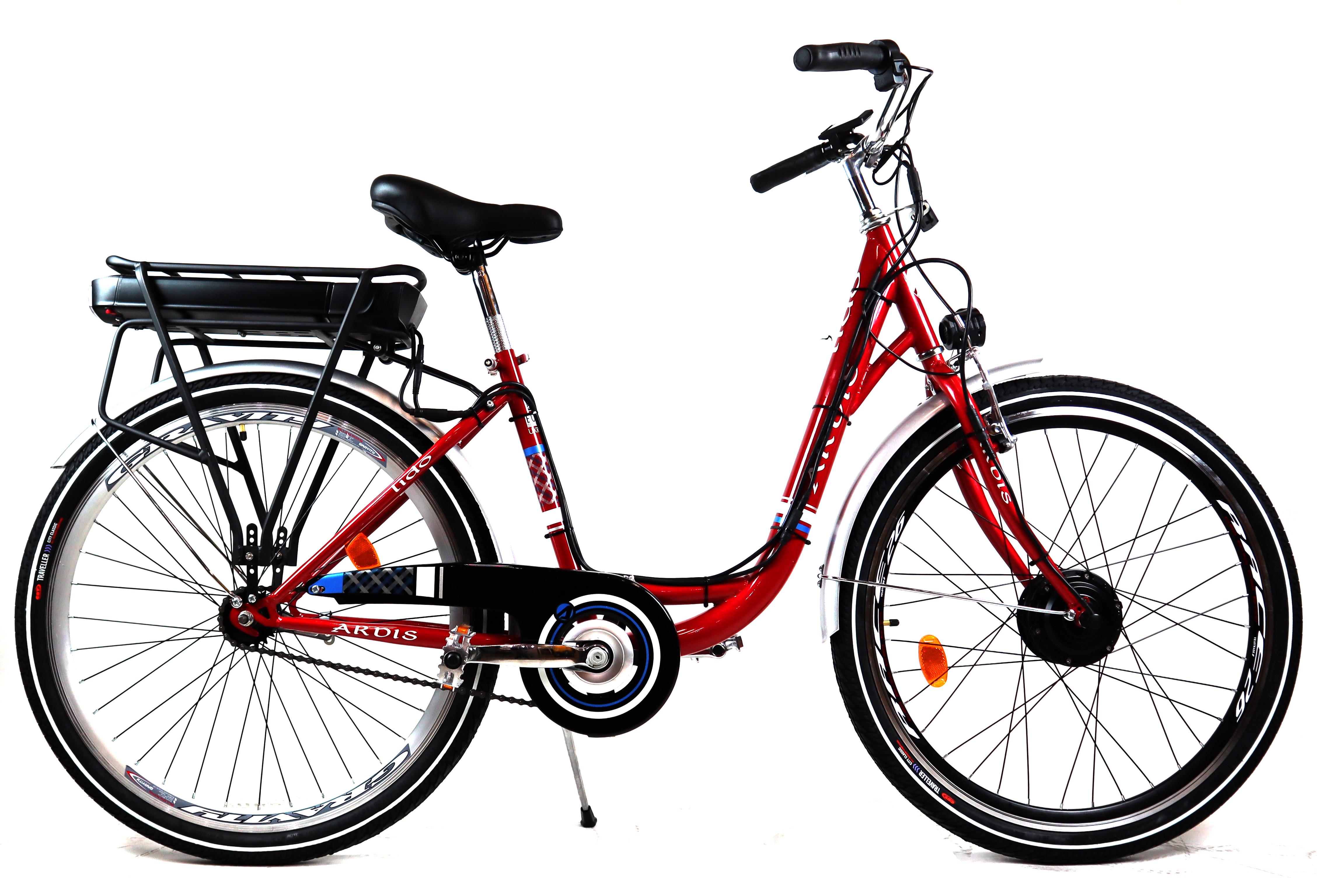 Електровелосипед A002 LIDO 26 колесо 36 В 350 Вт 12 Ач З LCD пультом керування Червоний (10124345)