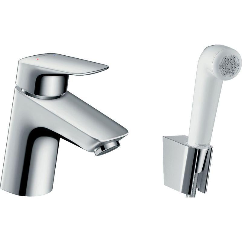 Смеситель для умывальника Hansgrohe Logis с гигиеническим душем Хром (71290000)