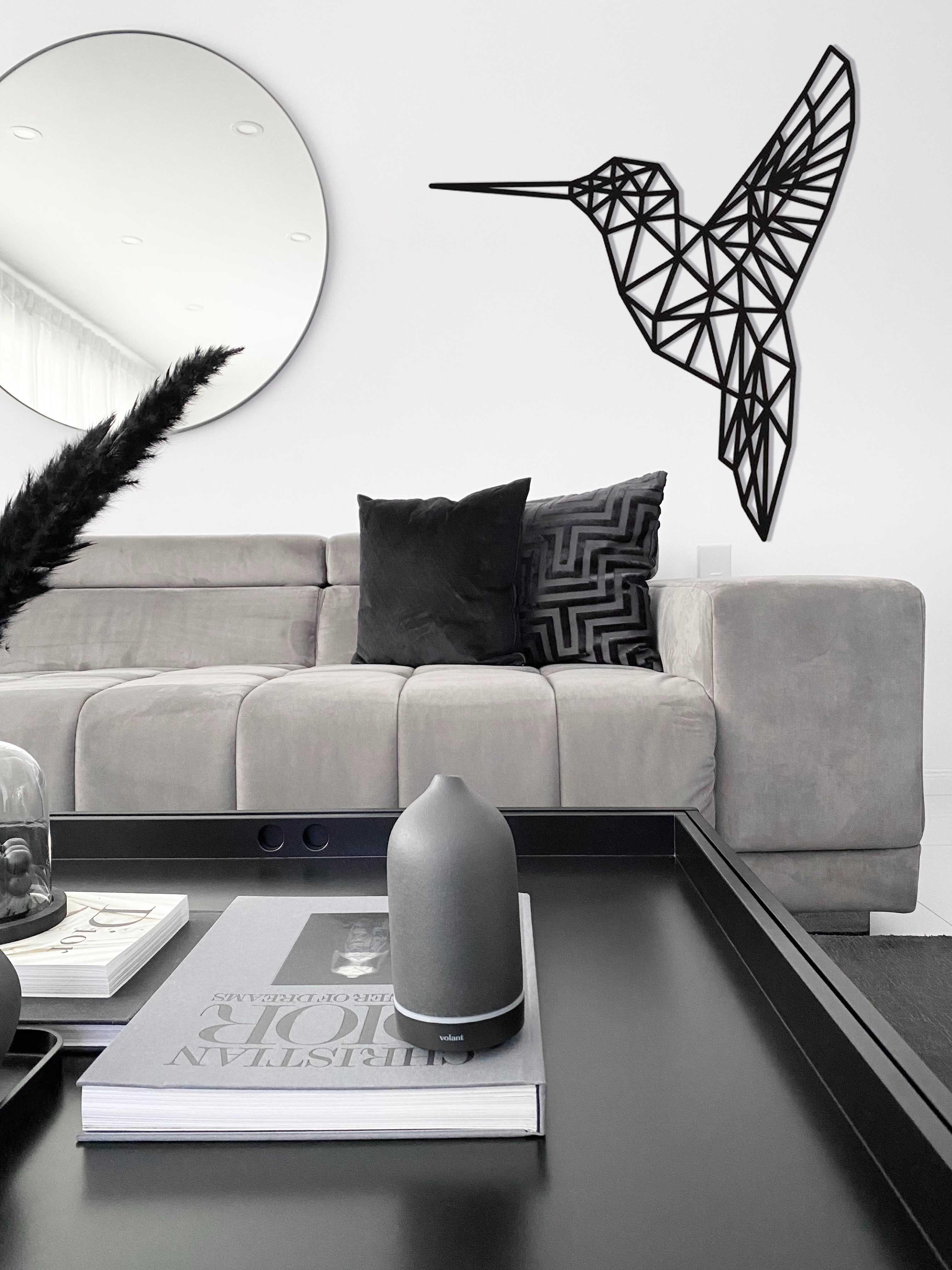 Декоративное панно Колибри 60х53 см Черный (00587-чер-60)