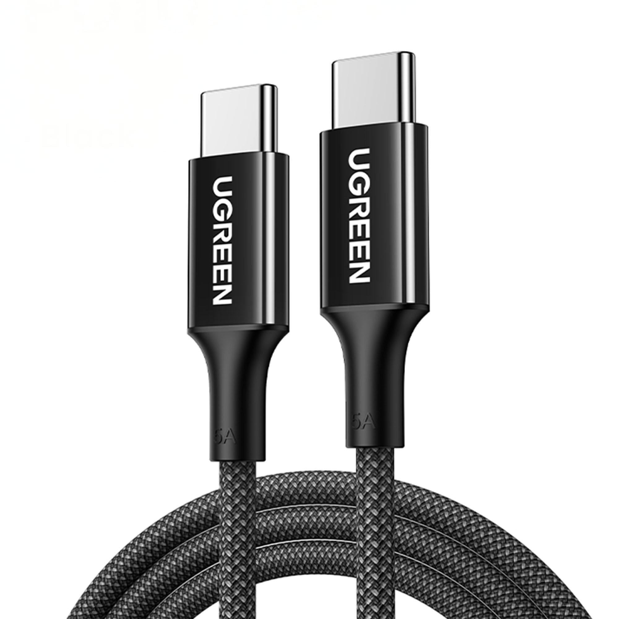 Кабель USB-C на USB-C Ugreen L502 100 Вт 2 м Черный (65250)