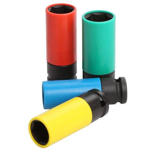 Головки подовжені ударні 17-22 мм 1/2" для литих дисків у кейсі сталь (888541) - фото 4 Головки подовжені ударні 17-22 мм 1/2" для литих дисків у кейсі сталь (888541) - фото 4