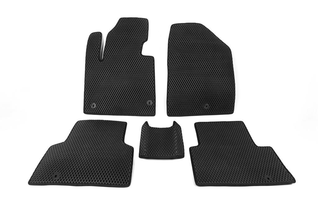 Коврики 5 мест Digital Designs для Hyundai Santa Fe 3 2012-2018 гг. этилвинилацетат Черный