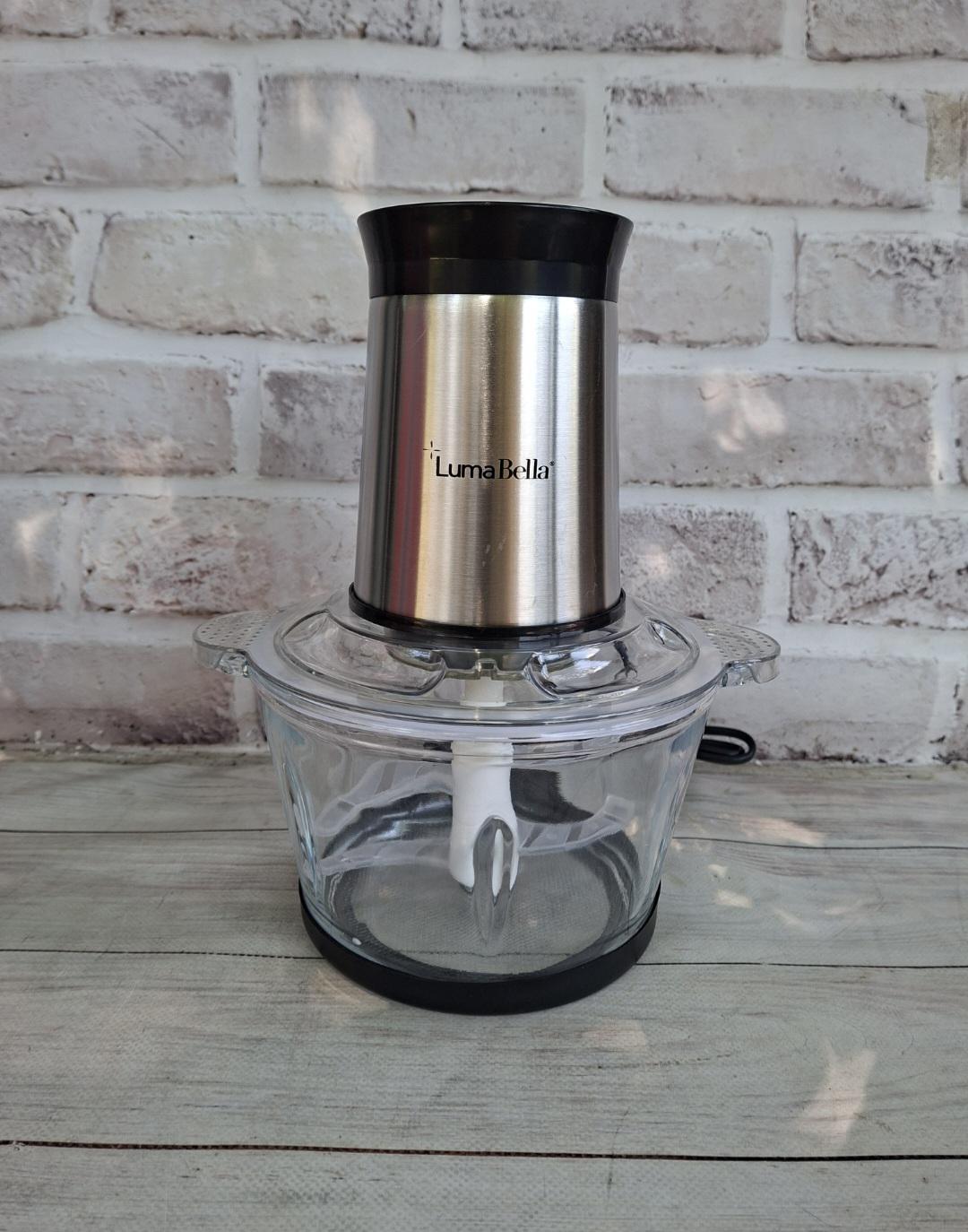 Измельчитель кухонный Luma Bella LB-56010 стеклянная чаша 800 Вт 2 л Стальной (LB-56010)