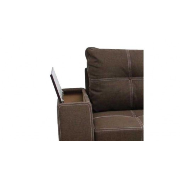 Диван Garnitur.plus ЕЛІТ 95х250х100 см Темно-коричневий (DP-156) - фото 3