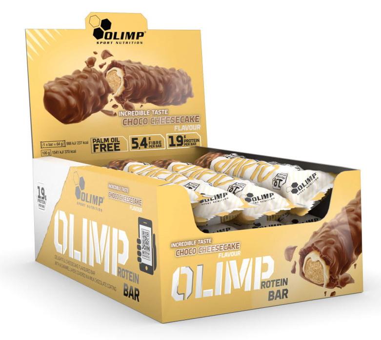 Протеиновый батончик Olimp Nutrition Protein Bar 12 х 64 g Chocolate Cheescake Протеиновый батончик Olimp Nutrition Protein Bar 12 х 64 g Chocolate Cheescake
