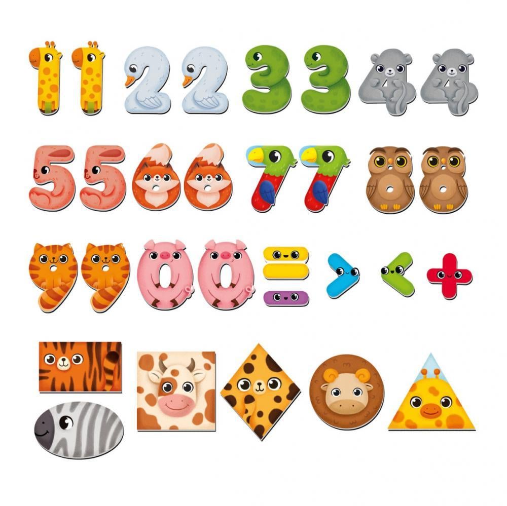 Гра розвиваюча Vladi Toys магнітна диво-математика/цифри та фігури (VT5411-19)