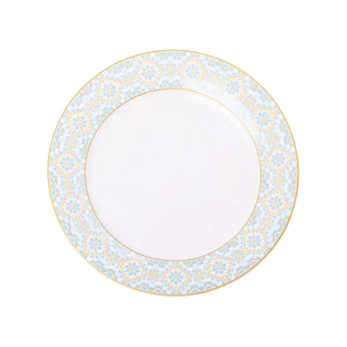 Тарілка керамічна сервірувальна з орнаментом 26,5 см (5406) - фото 3