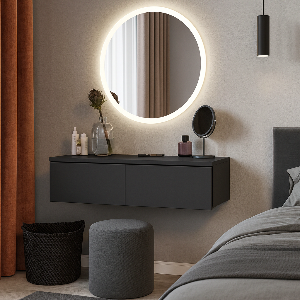 Туалетный столик ТС2 SENAM 220х1000х360 мм ДСП Серый Графит