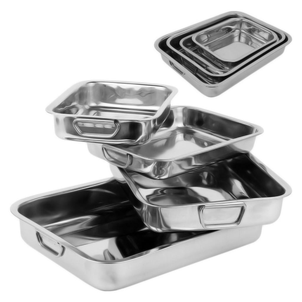 Набор противней A-Plus нержавеющая сталь 4 шт. (0698)