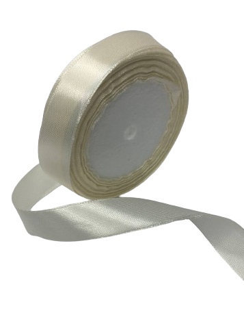 Лента для упаковки атласная 2 см 23 м Белый (17016) - фото 1 Лента для упаковки атласная 2 см 23 м Белый (17016) - фото 1