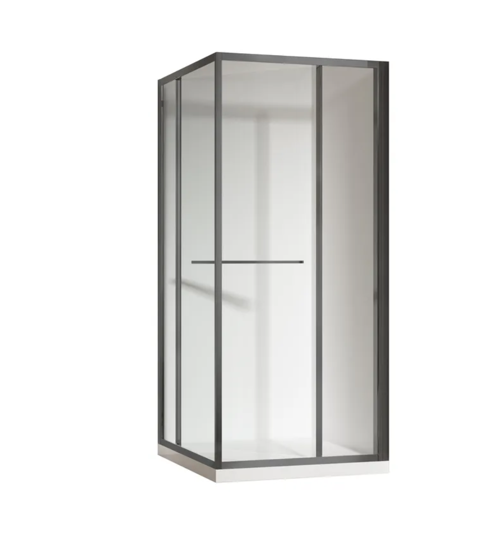 Душевая кабина без поддона KOER SR SC09-90x90x200-R-TR-07 прозрачное стекло Easy Clean 6 мм Графит (KR5772) Душевая кабина без поддона KOER SR SC09-90x90x200-R-TR-07 прозрачное стекло Easy Clean 6 мм Графит (KR5772)