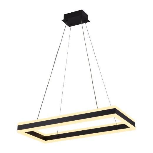 Люстра світлодіодна підвісна Valeso V QQD3094 BK 60 см 80W