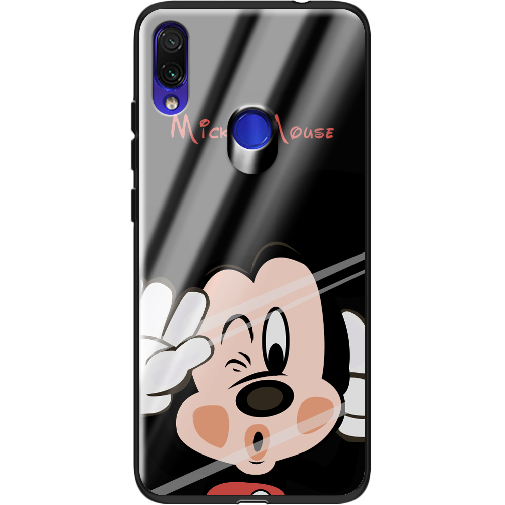 Чехол Boxface Xiaomi Redmi Note 7 Mister M Черный силикон со стеклом (36202-cc58-37748)