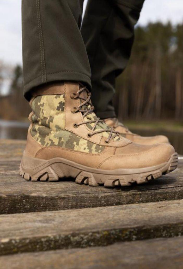 Берці тактичні демісезон Undolini блискавка р. 43 Койот/Піксель (1245 -Д-К)