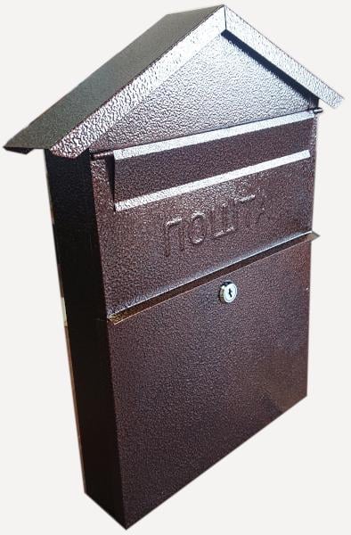 Поштова скринька Хатинка 405х345х68 мм Коричневий (2)