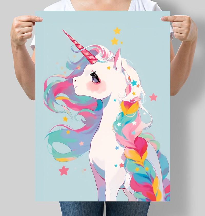 Постер Единорог 42x60 см A2 без рамки (D174_A2)