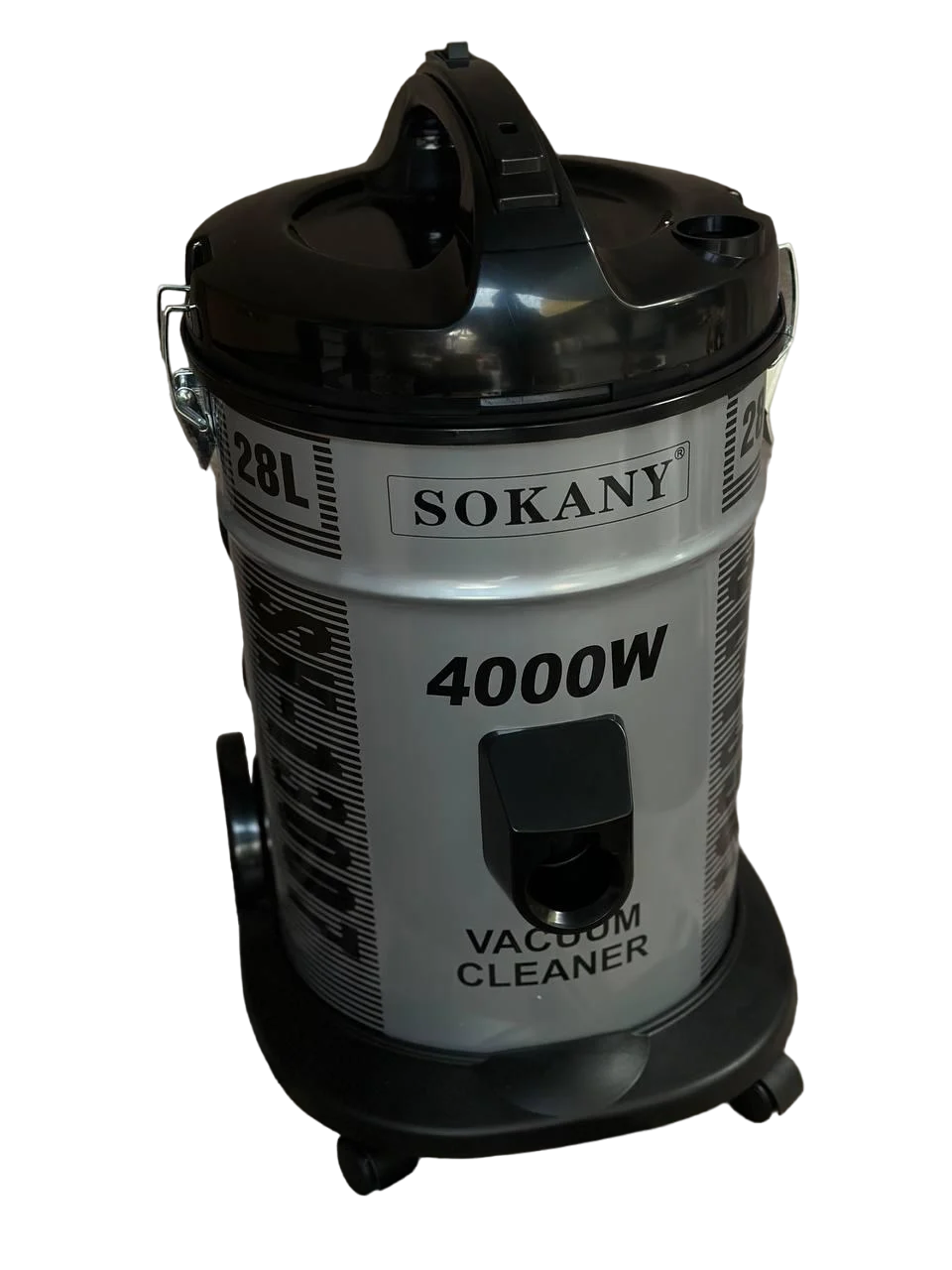 Профессиональный пылесос Sokany SK-13007 с мешком 28 л 4000 Вт Серебристый (20409679)