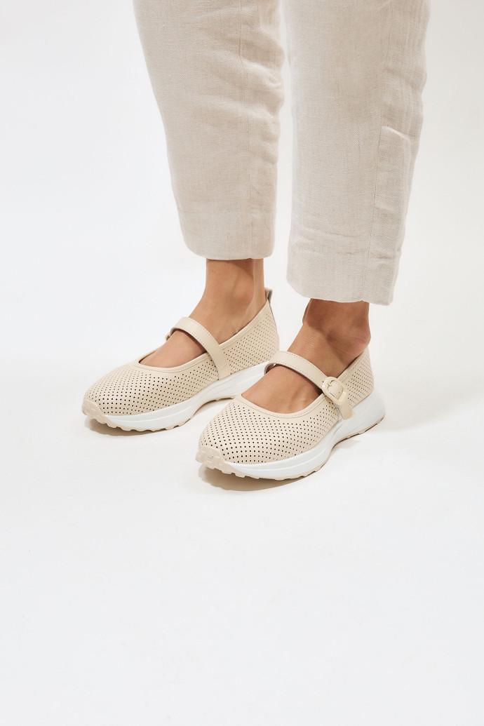 Мокасини жіночі ALLSY шкіряні р. 40 Бежевий (195201) - фото 3 Мокасини жіночі ALLSY шкіряні р. 40 Бежевий (195201) - фото 3