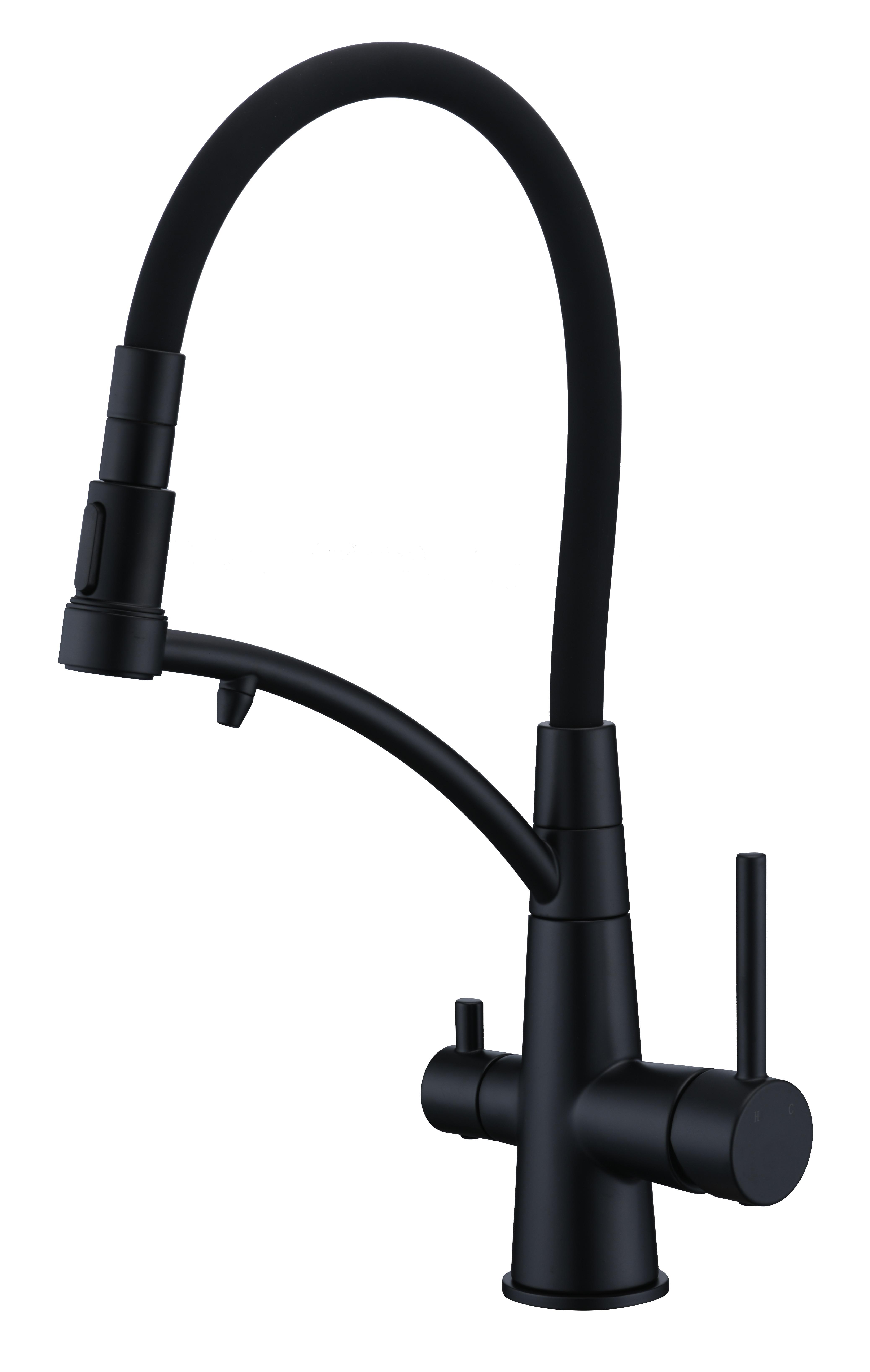 Кухонный смеситель Gunter&Hauer FEST Black (7154)