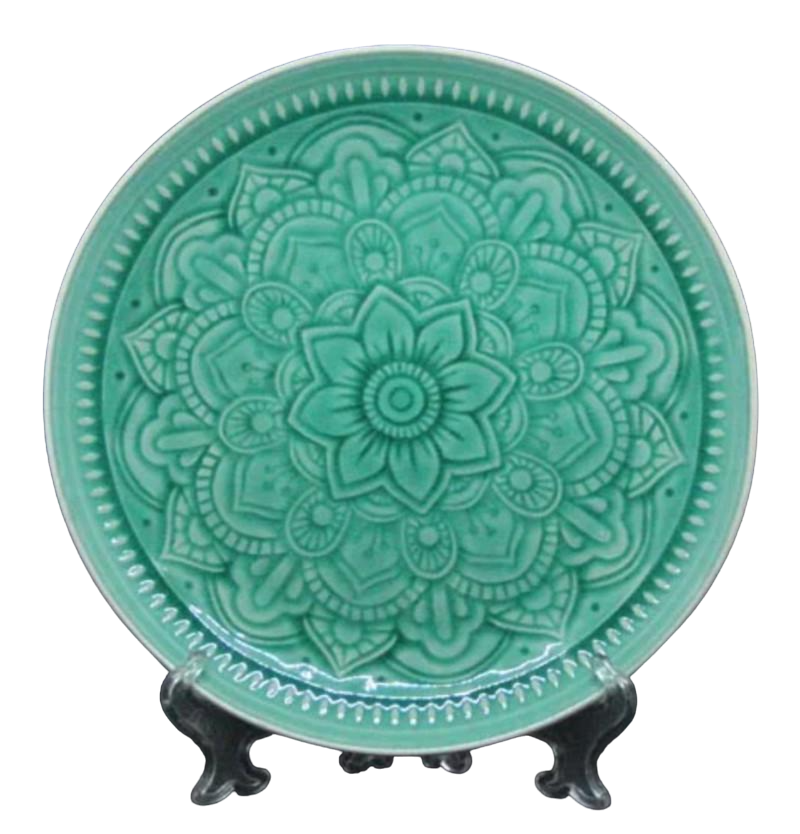 Тарелка Olens Амфитрита 27 см Зеленый (OC-7953-55) Тарелка Olens Амфитрита 27 см Зеленый (OC-7953-55)