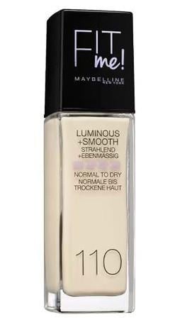 Тональна основа для обличчя Maybelline New York Fit Me! Luminous & Smooth Liquid Foundation 110 Porcelain 30 мл (2193842960)
