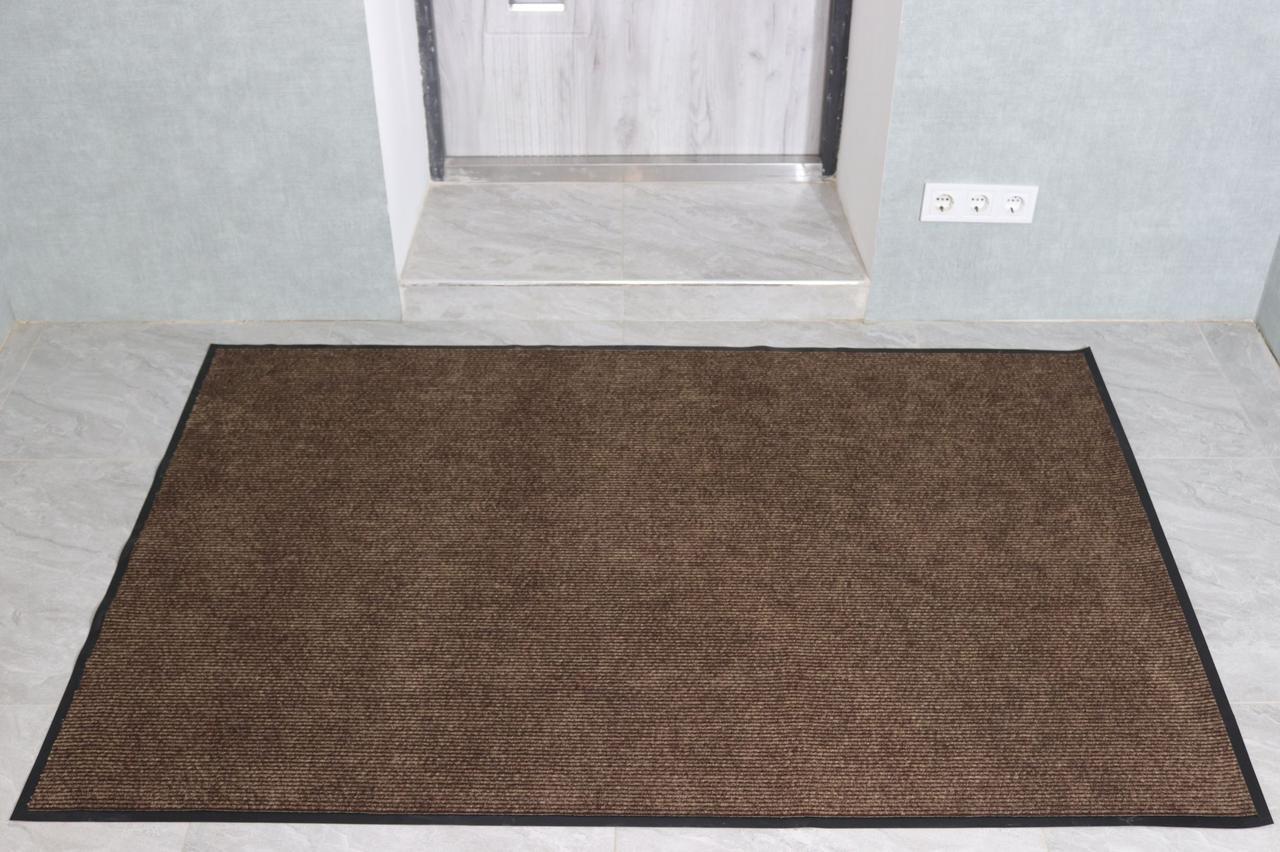 Коврик грязезащитный Ребро в прихожую 120x180 см (3005/brown)