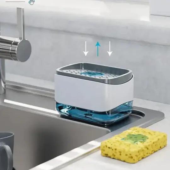 Дозатор для мийного засобу Soap Pump з підставкою для губки (1053) - фото 7 Дозатор для мийного засобу Soap Pump з підставкою для губки (1053) - фото 7