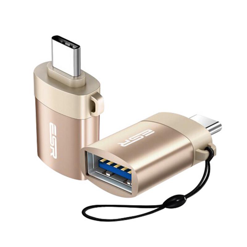 OTG адаптер ESR USB-C до USB 3.0 Золотистий - фото 1