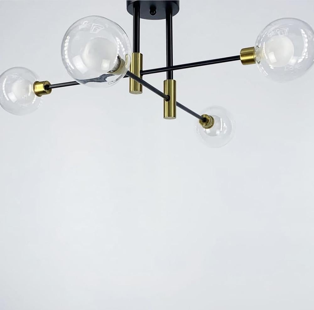 Люстра сучасна з подвійним плафоном на 4 лампи (AOC 18/4) - фото 1 Люстра сучасна з подвійним плафоном на 4 лампи (AOC 18/4) - фото 1