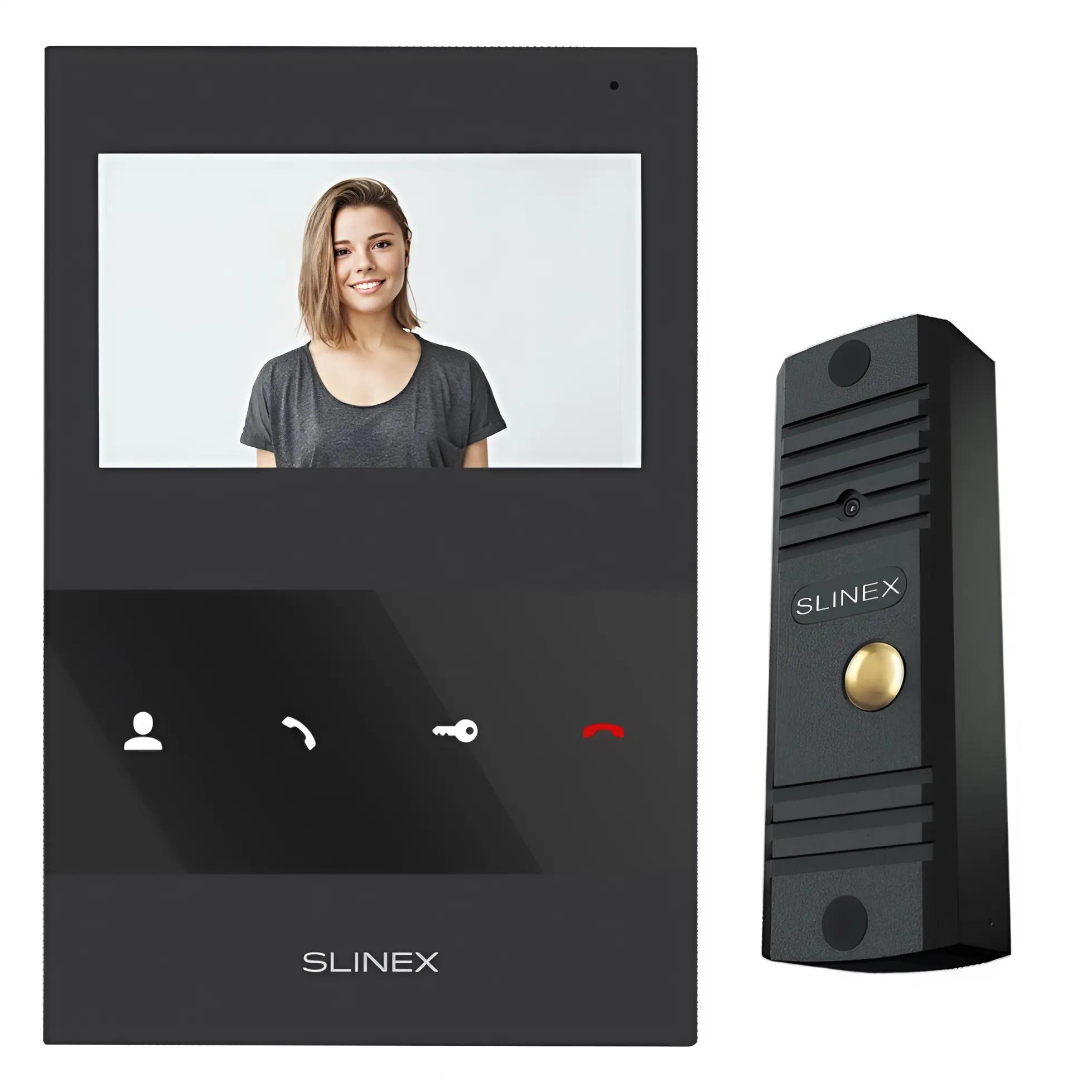 Комплект видеодомофона Slinex ML-16HD/SQ-04M Black (99-00014496)