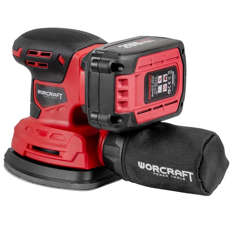 Шлифовальная машина дельтовидная вибрационная аккумуляторная Worcraft CPMS-S20Li с аккумулятором 2А и зарядным 145х145х95 см 20В (43132) - фото 3