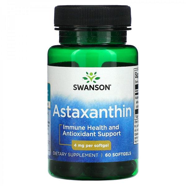 Астаксантін Swanson Astaxanthin 4 мг 60 капс.