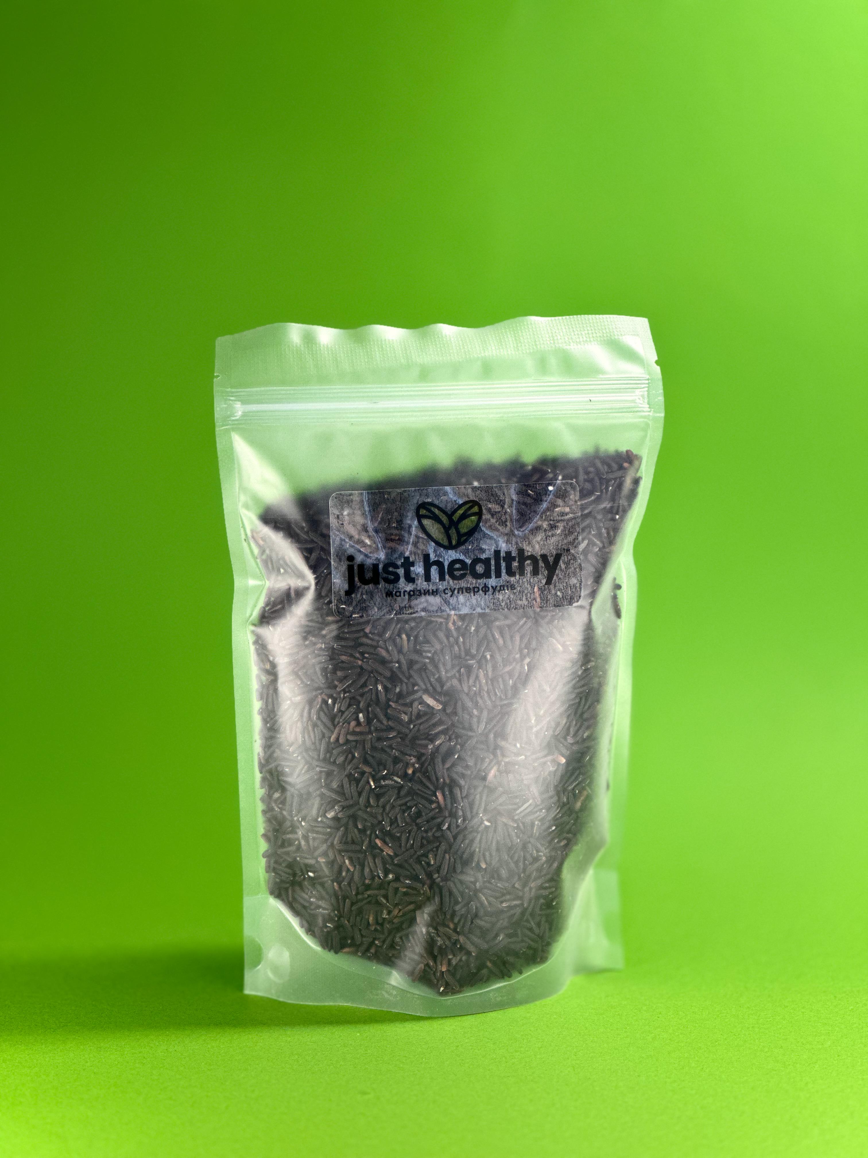 Рис черный нешлифованный 350 гр Рис черный нешлифованный 350 гр