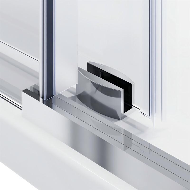 Душевая кабина без поддона KOER SR SC07-120x90x200-TR-01 прозрачное стекло Easy Clean 8 мм Хром (KR5370) - фото 2