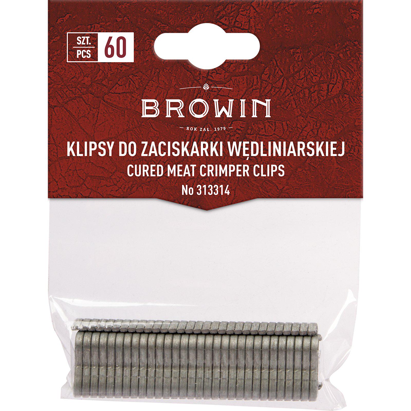 Клипсы для ручного клипсатора Browin 60 шт.