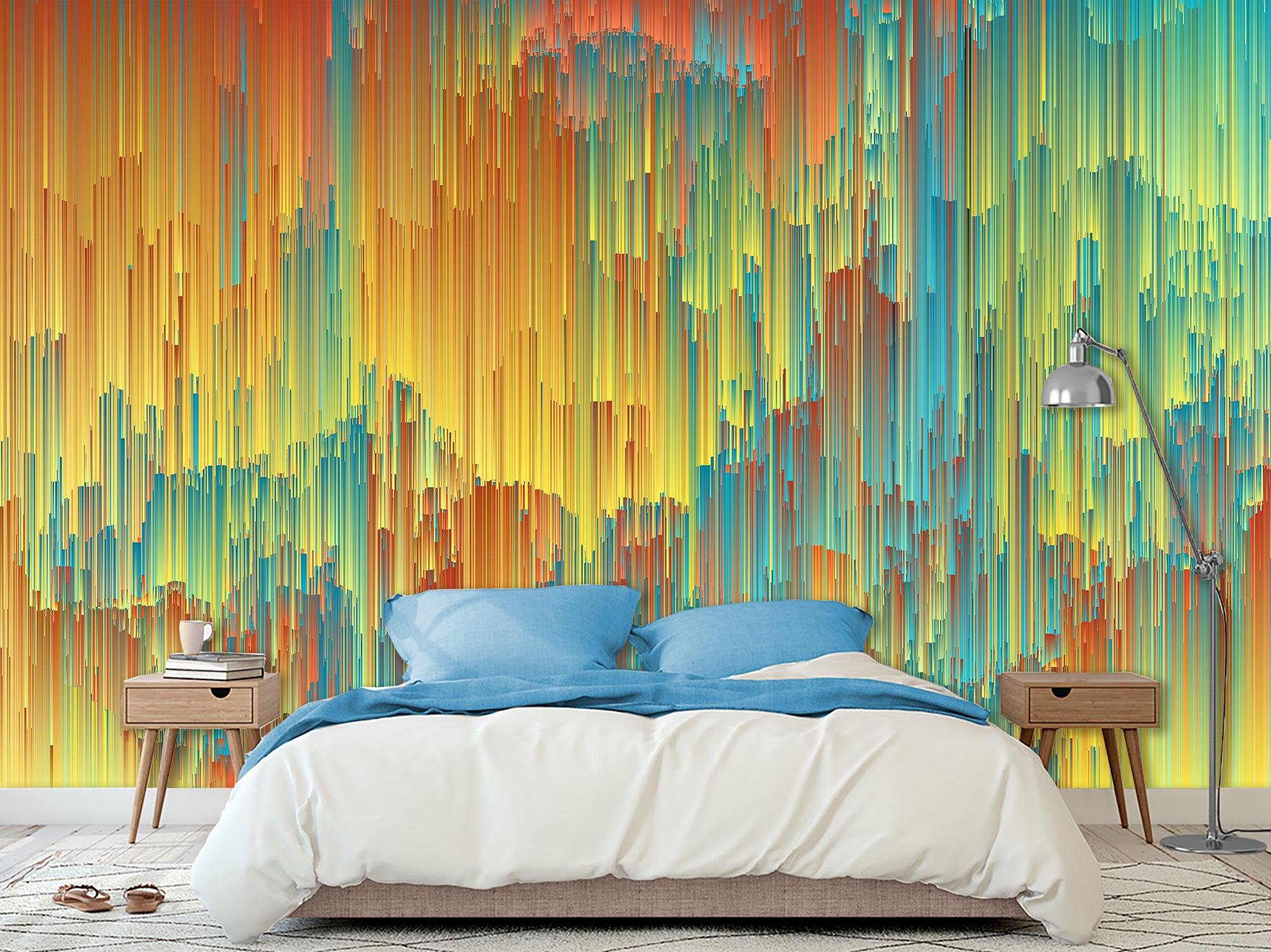 Фотообои флизелиновые Красочные абстрактные узоры 368х245 см (SPF-128/7)