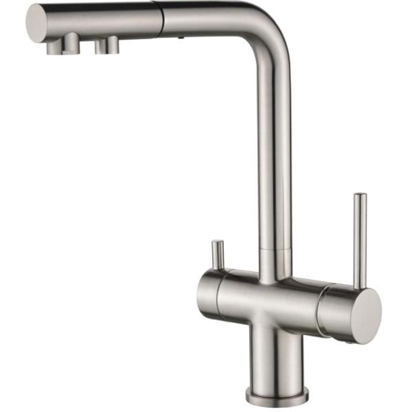 Смеситель кухонный Aquasanita Akvaduo Plus 2683 002 Нержавеющая сталь (23398)