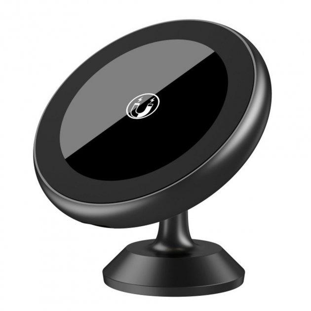 Держатель автомобильный магнитный XO CX009 с функцией беспроводной зарядки 15 W Черный