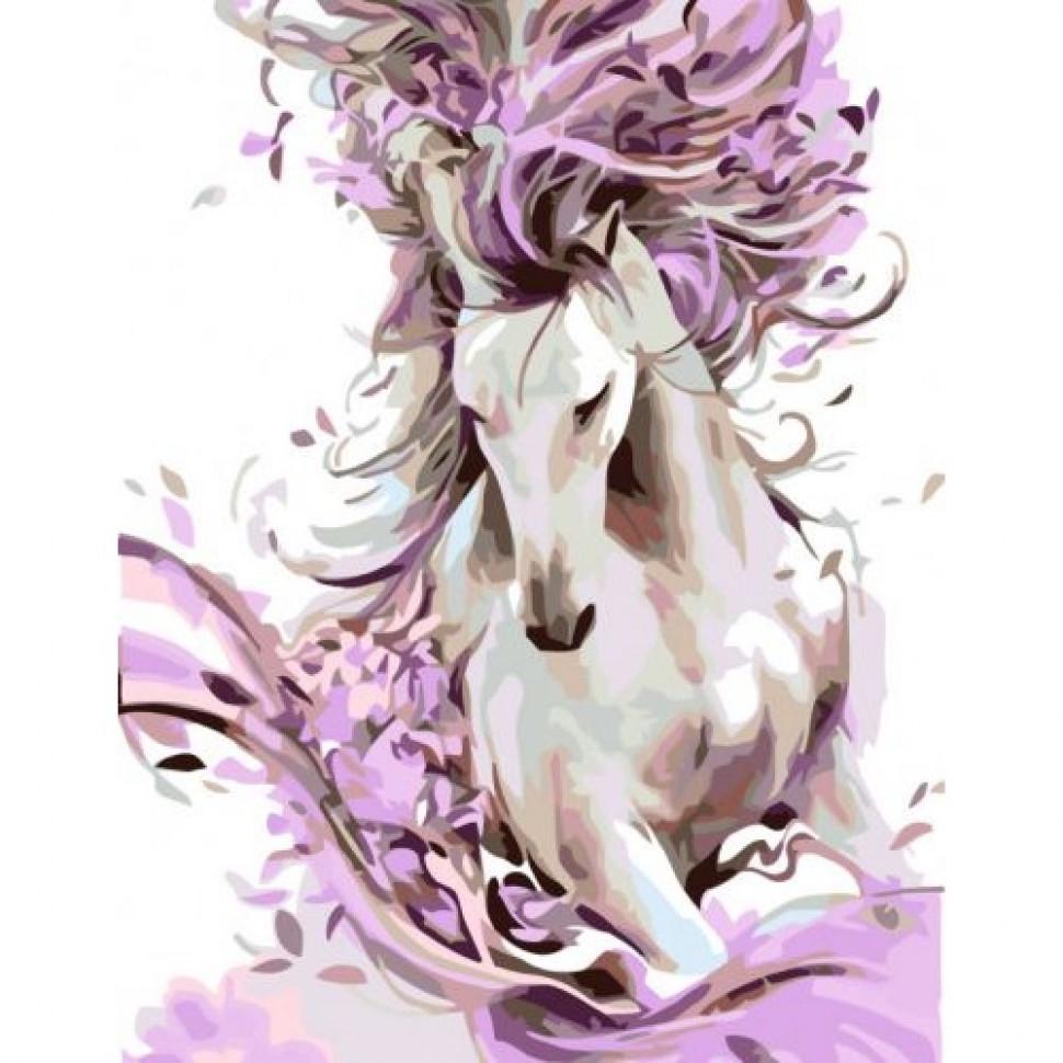 Картина по номерам Rosa Вeautiful Нorse 35х45 см (N00013449)